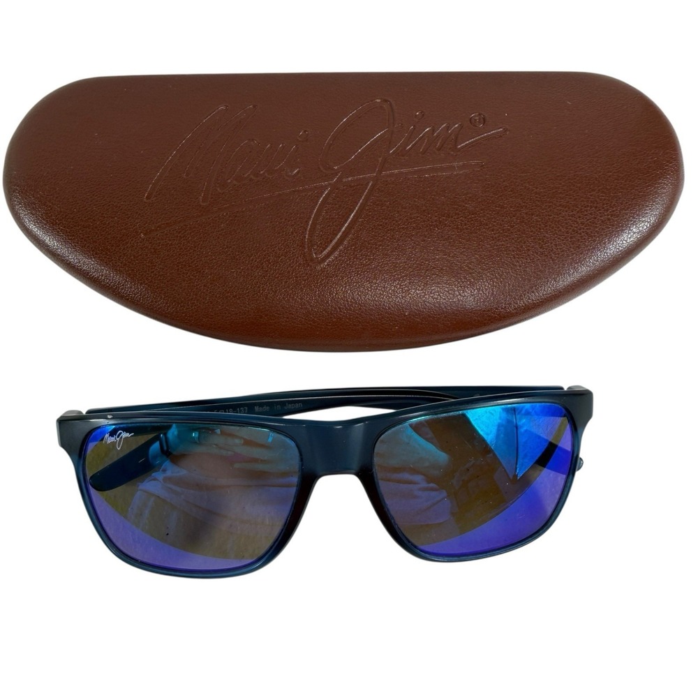 Maui Jim Pailolo MJ603-03 Matte Navy Blue Hawaii Sunglasses 58-18-137